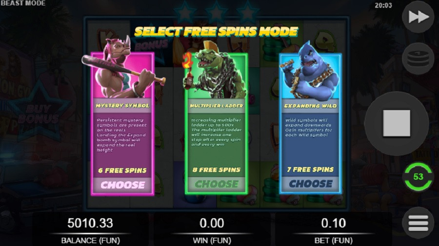 Imagen de la slot Beast Mode, de Relax Gaming - -