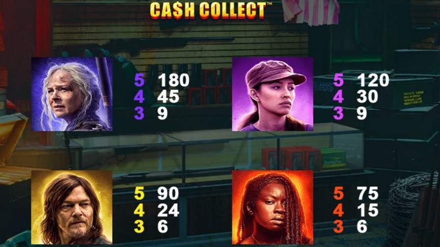 Walking Dead Cash Collect Feature Symbols En - -