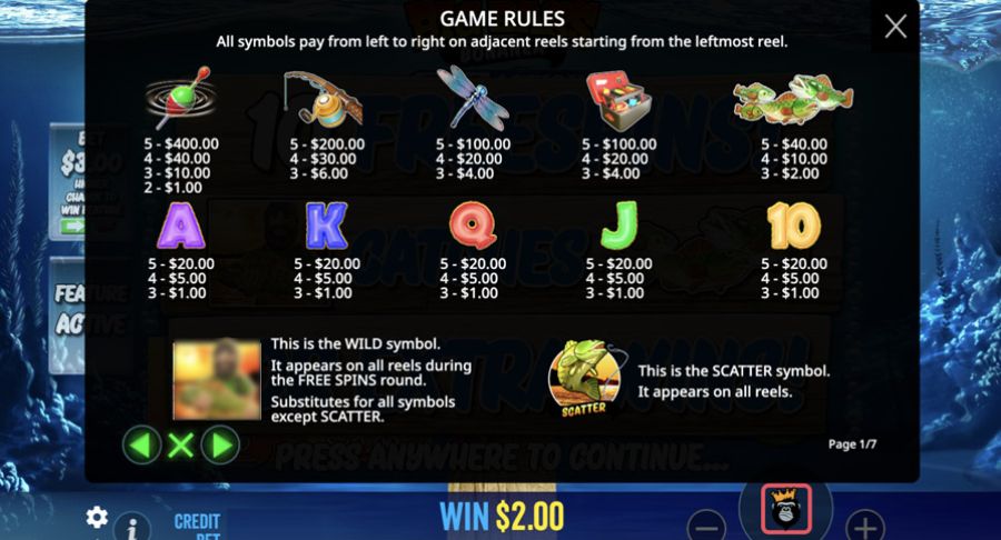 Big Bass Bonanza Reel Action Symbols - -