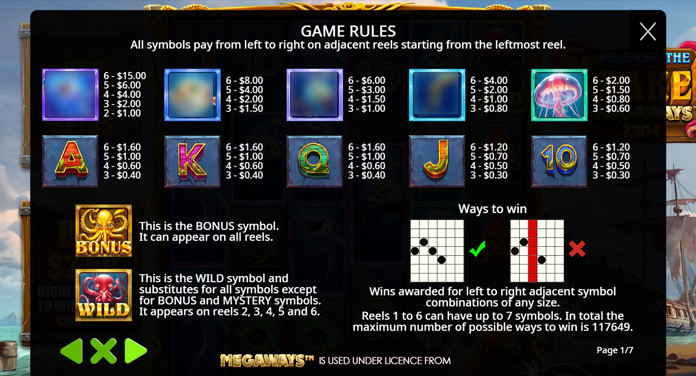 Release The Kraken Megaways Symbols - -