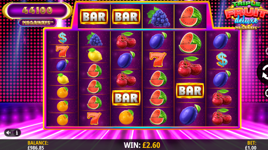 Triple Fruit Deluxe Megaways Bonus - -