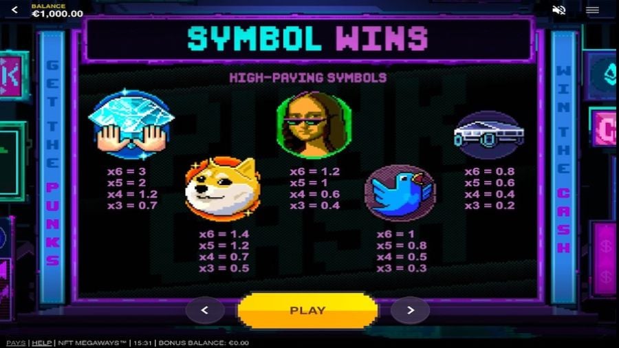 Nft Megaways Featured Symbols - -