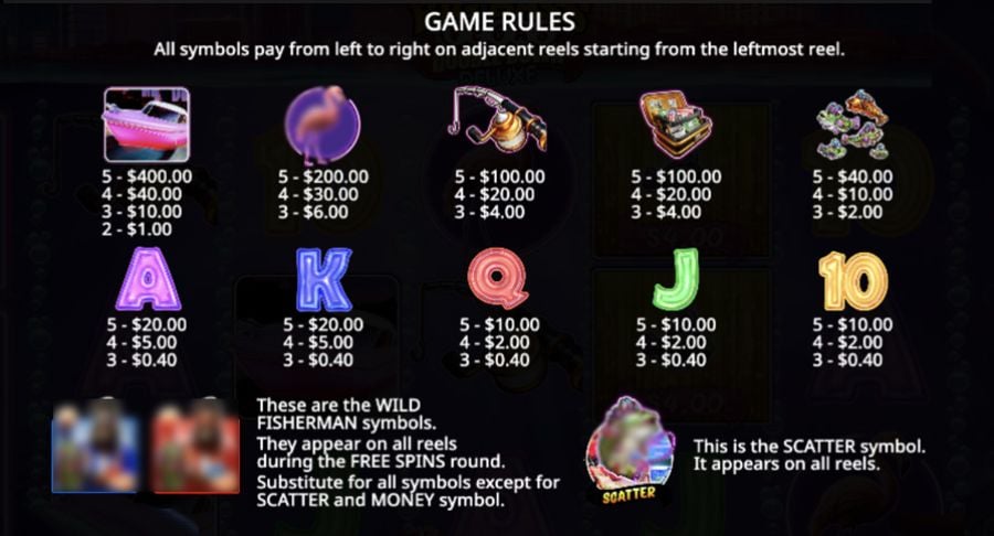 Big Bass Double Down Deluxe Symbols - -