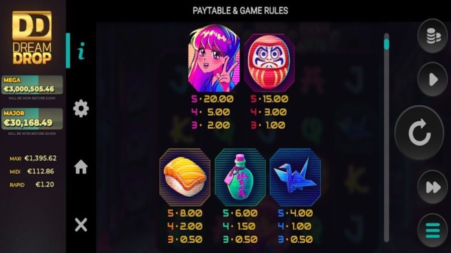 Neko Night Dream Drop Featured Symbols - -