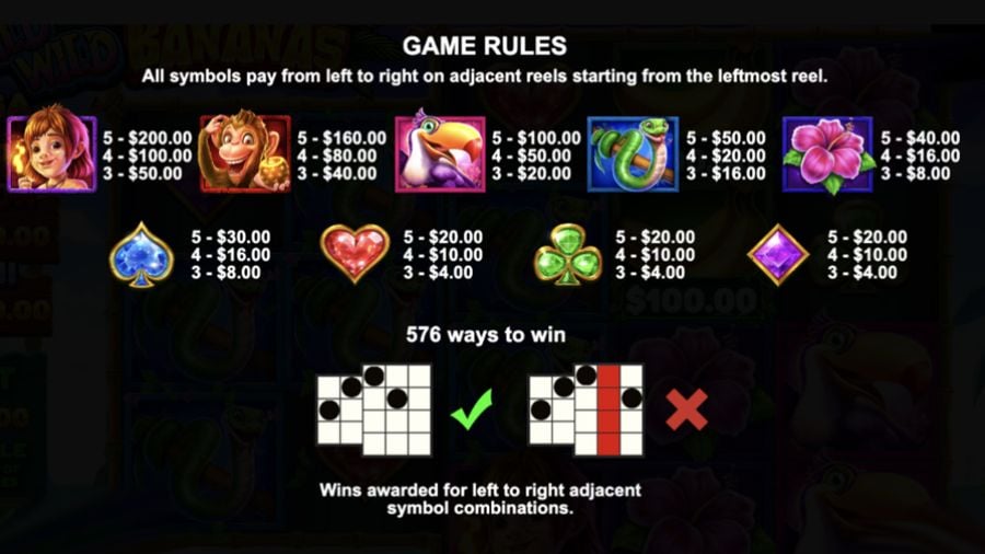 Wild Wild Bananas Symbols Eng - -