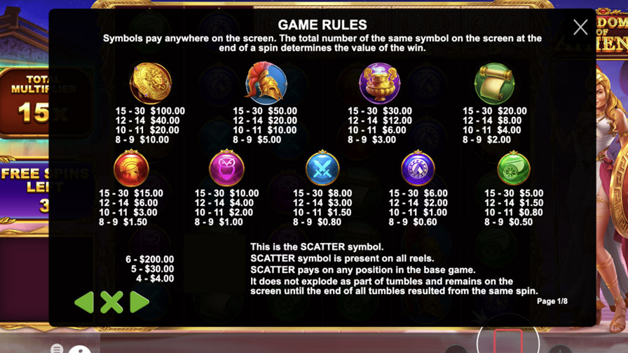 Wisdom Of Athena Symbols - -