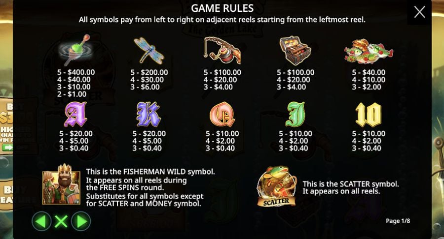 Big Bass Secrets Of Golden Lake Symbols - -