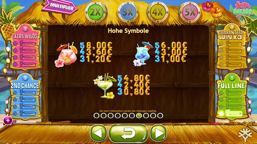 Spina Colada Feature Symbols De - -