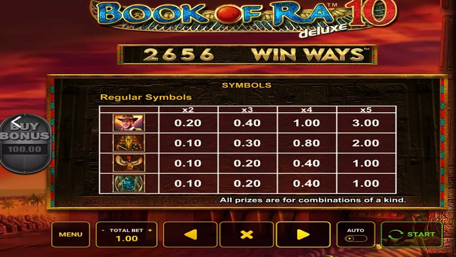 Book Of Ra Deluxe 10 Win Ways Feature Symbols En - -