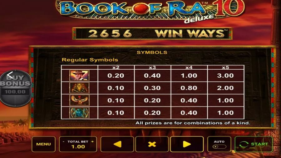 Book Of Ra Deluxe 10 Win Ways Feature Symbols En - -