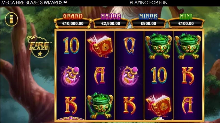 Mega Fire Blaze 3 Wizards Slot - -