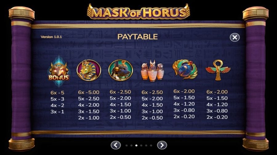 Mask Of Horus Slot En - -