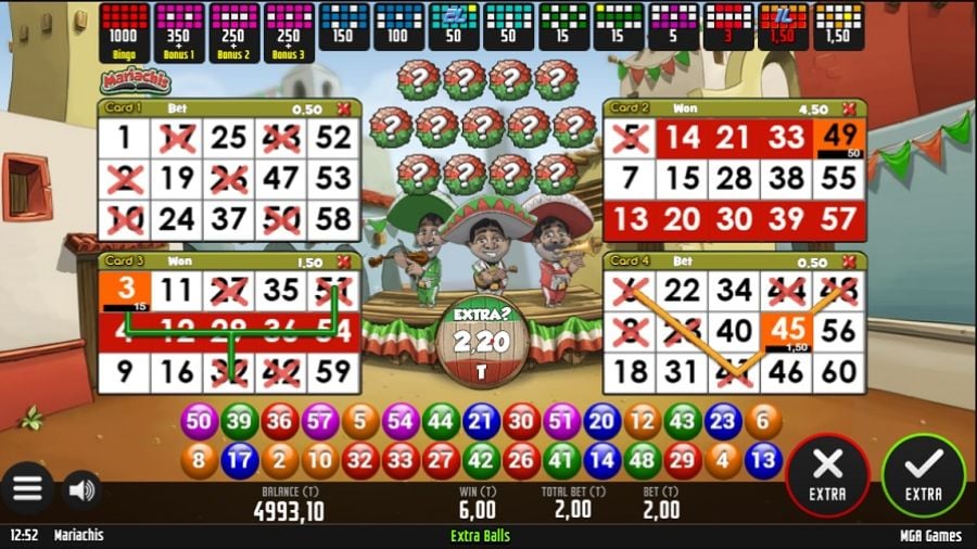 Mariachis Bingo Bonus Basic - -