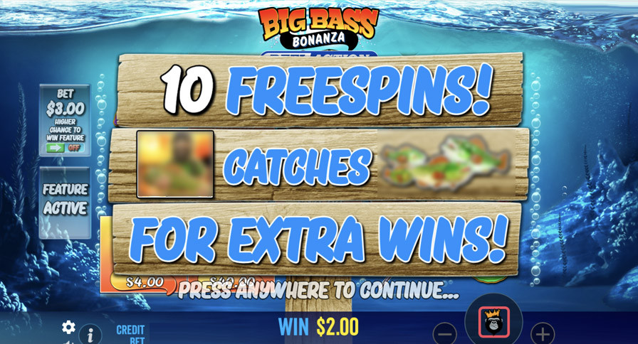 Big Bass Bonanza Reel Action Bonus - -