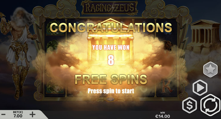 Raging Zeus Bonus - -