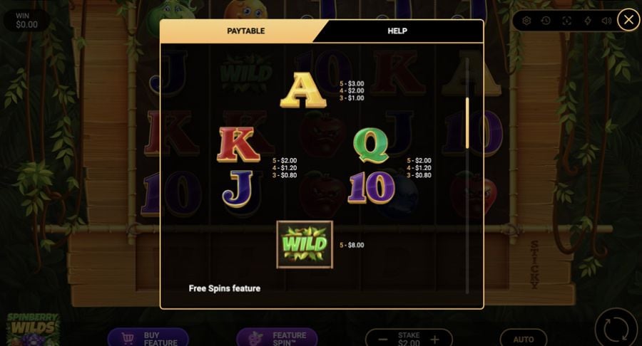 Spinberry Wilds Symbols - -