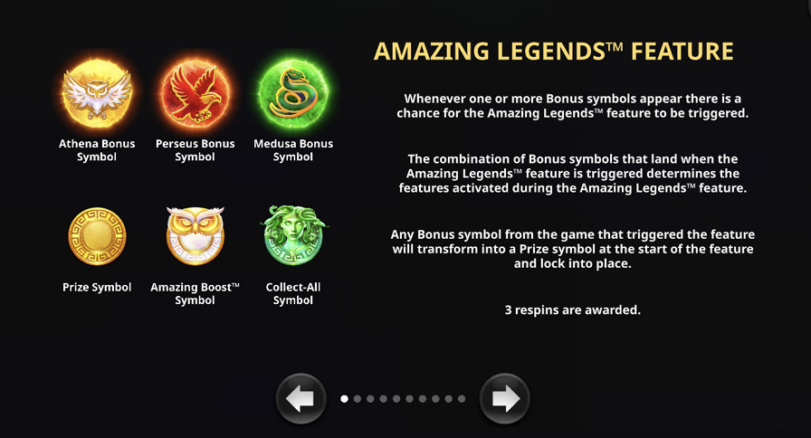 Amazing Legends Perseus Symbols - -