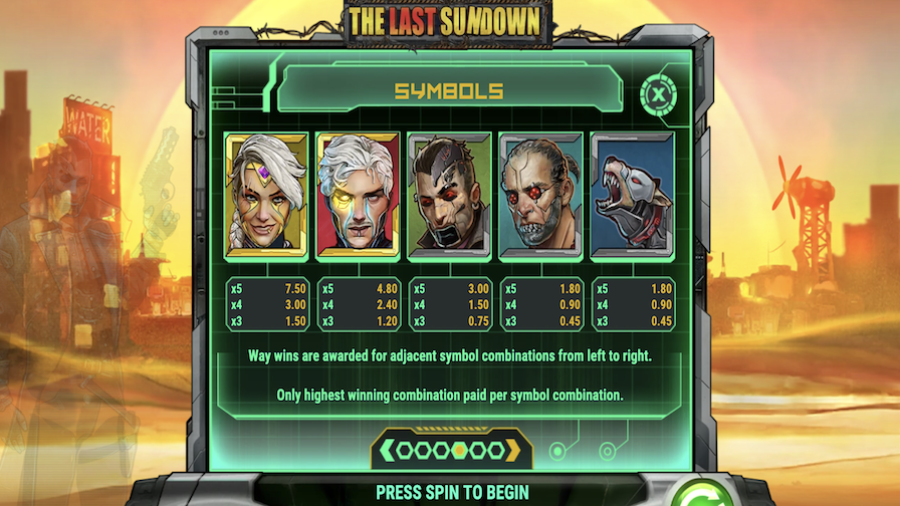The Last Sundown Featured Symbols - -