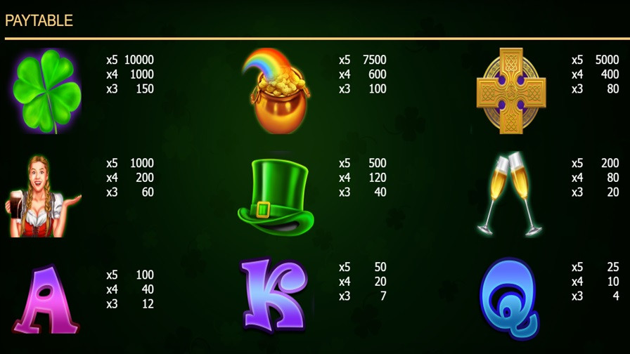 Champagne Super Clover Feature Symbols - -