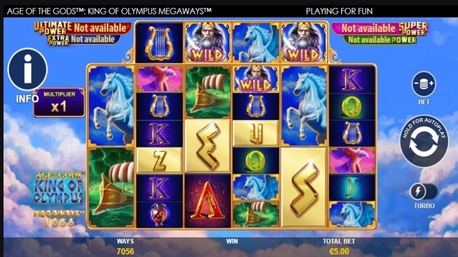 Age Of The Gods King Of Olympus Megaways Slot - -