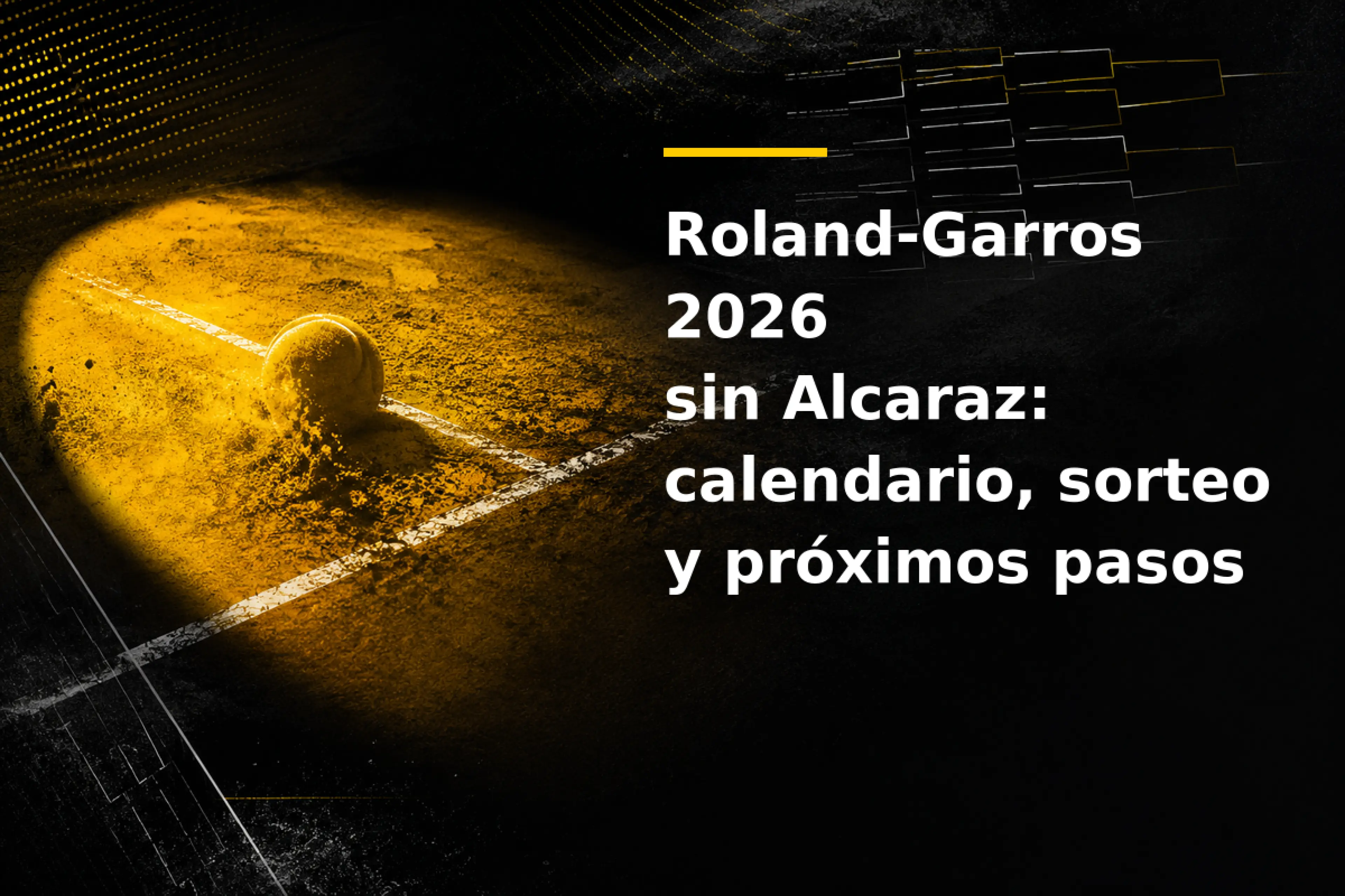 Roland Garros sin Alcaraz calendario, sorteo y próximos pasos