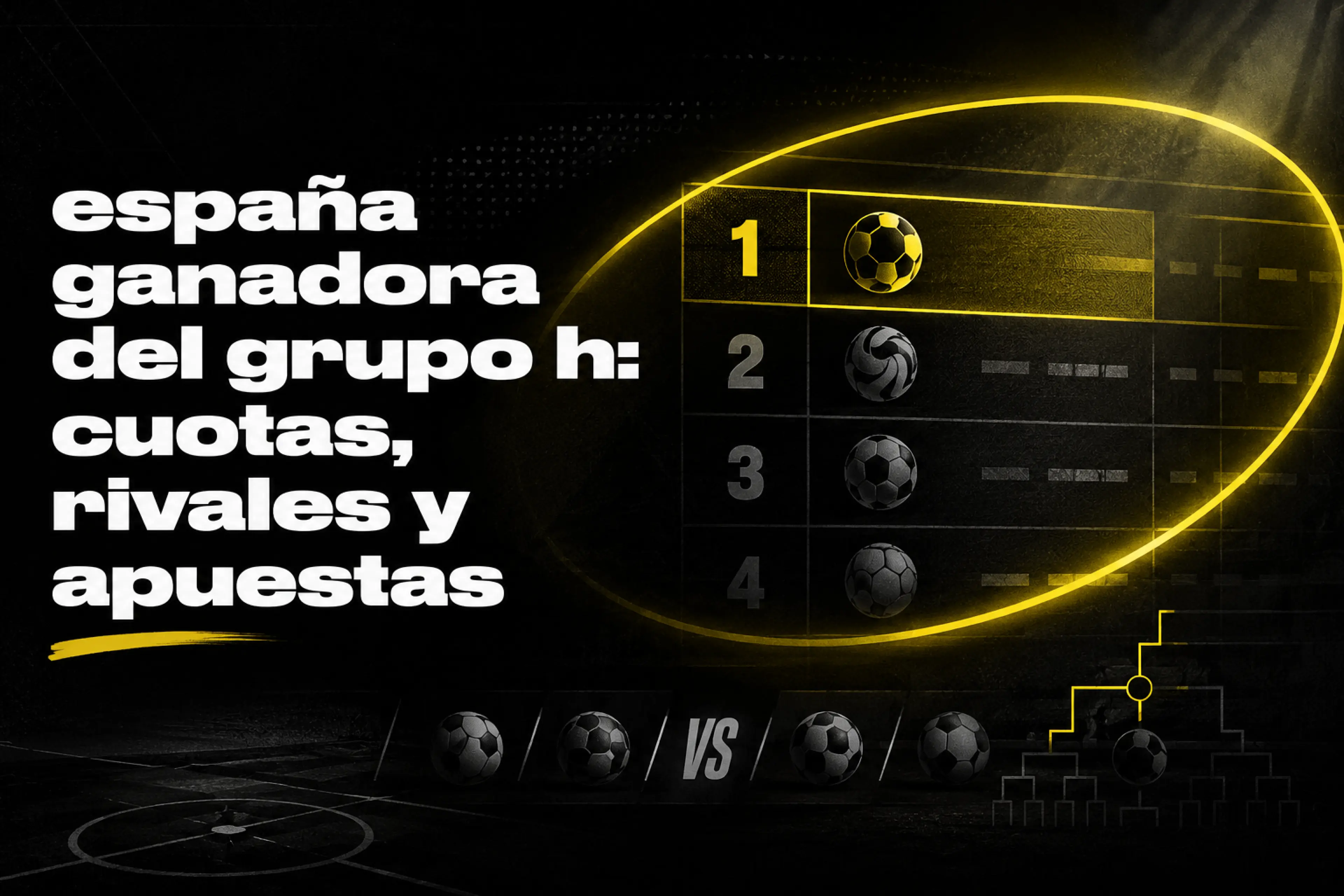 España ganadora del Grupo H cuotas, rivales y apuestas