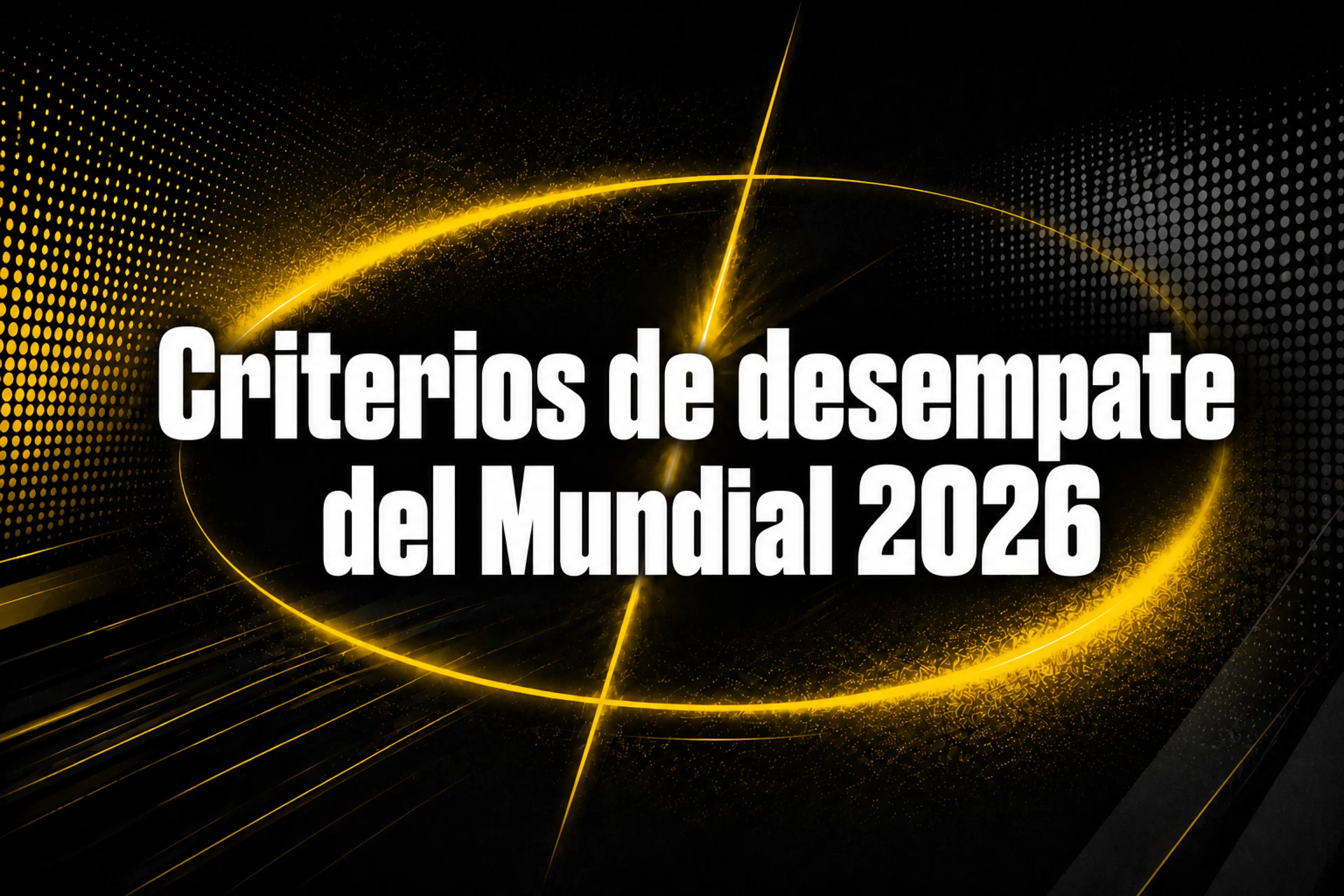 Criterios de desempate del Mundial 2026 cómo funcionan en grupos y mejores terceros