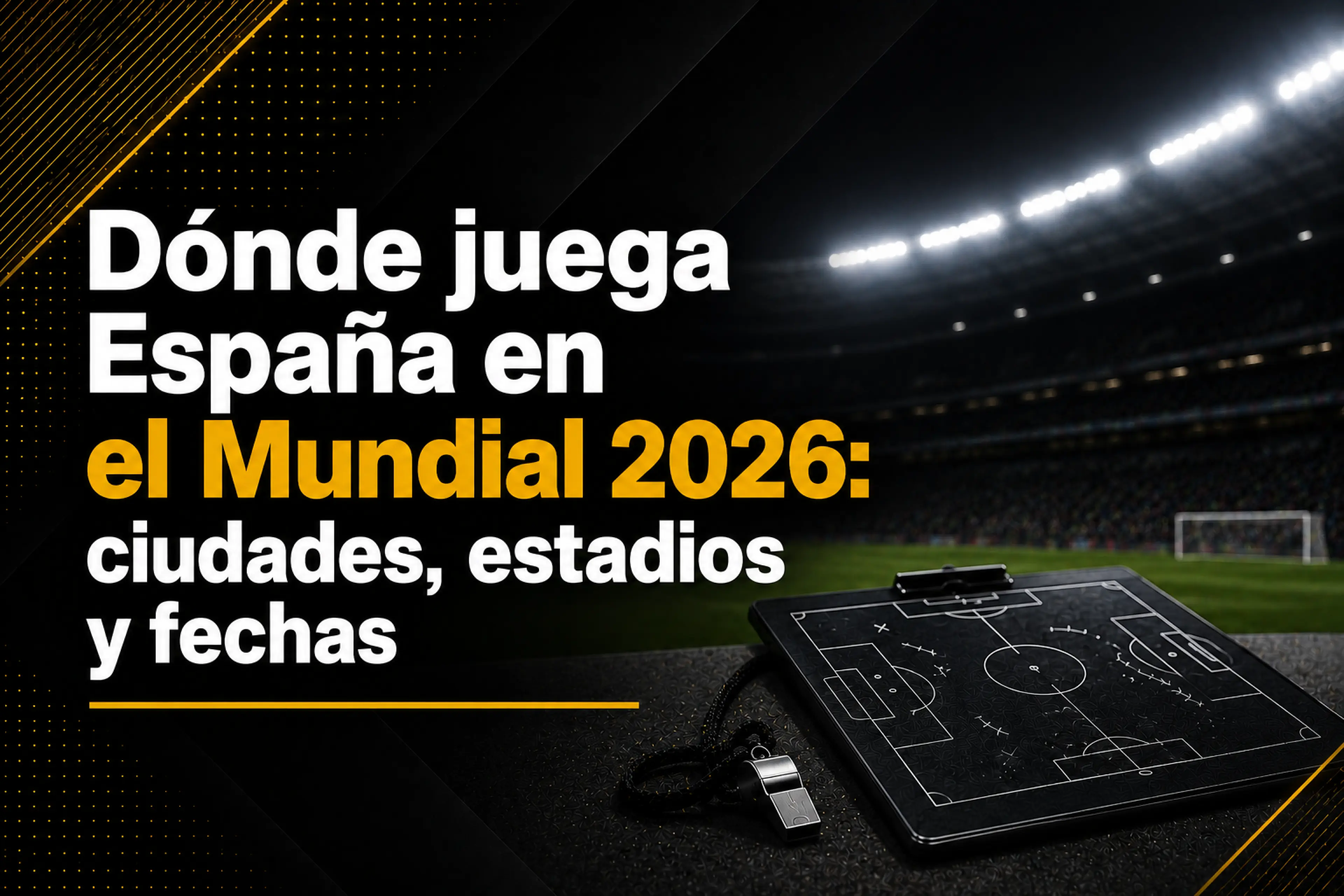 Dónde juega España en el Mundial 2026 ciudades, estadios y fechas