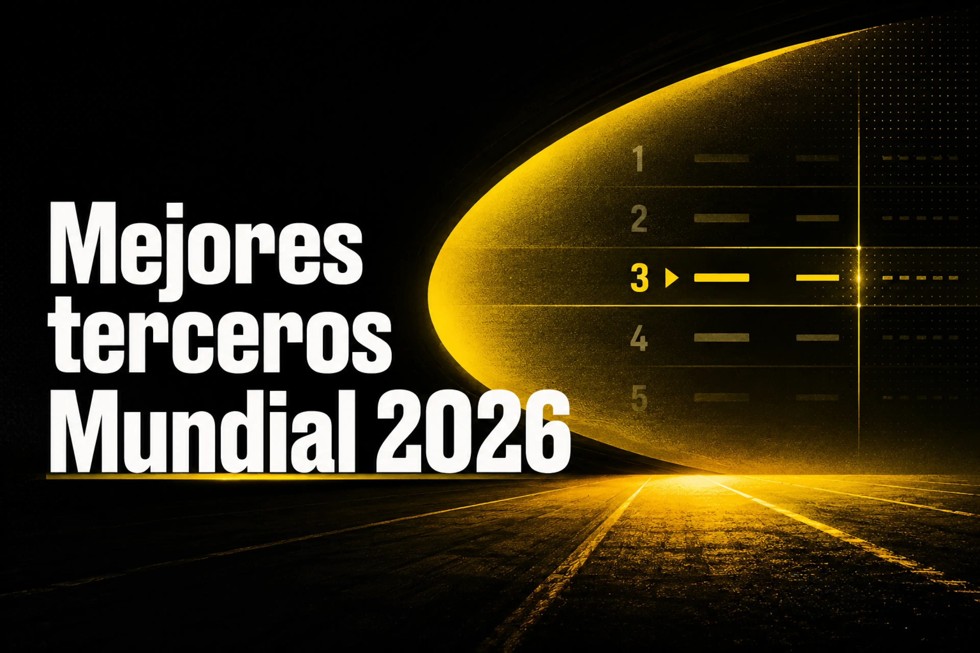 Mejores terceros Mundial 2026 clasificación, ranking y cómo funcionan