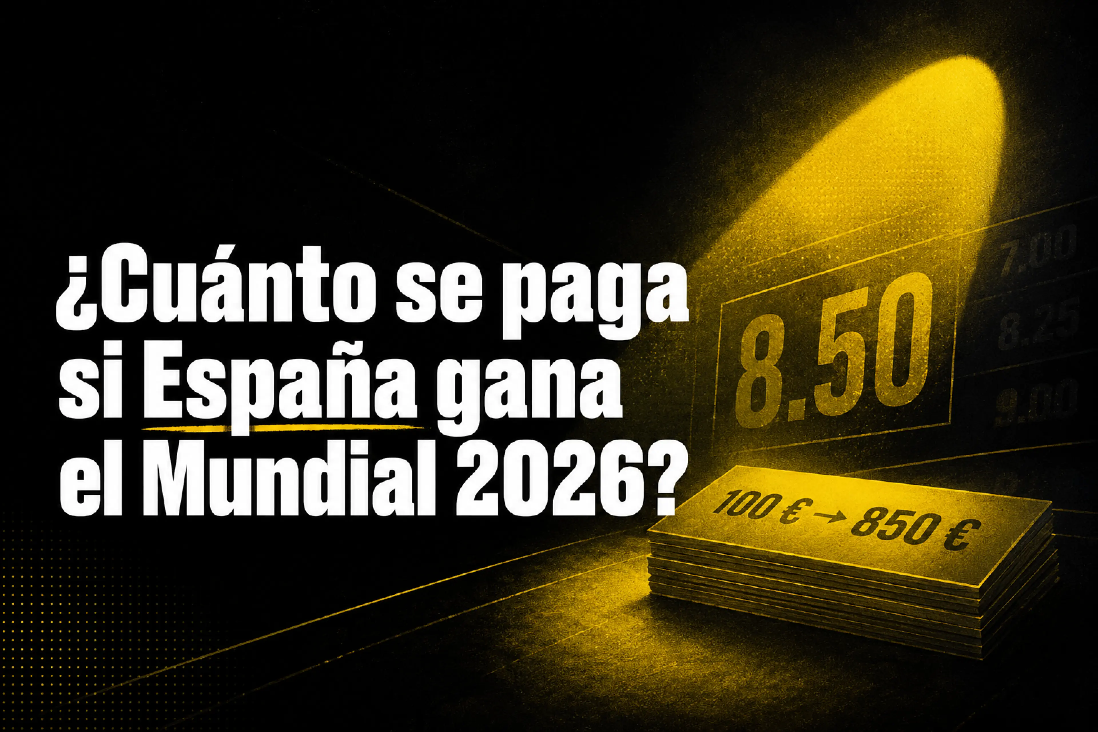 ¿Cuánto se paga si España gana el Mundial 2026