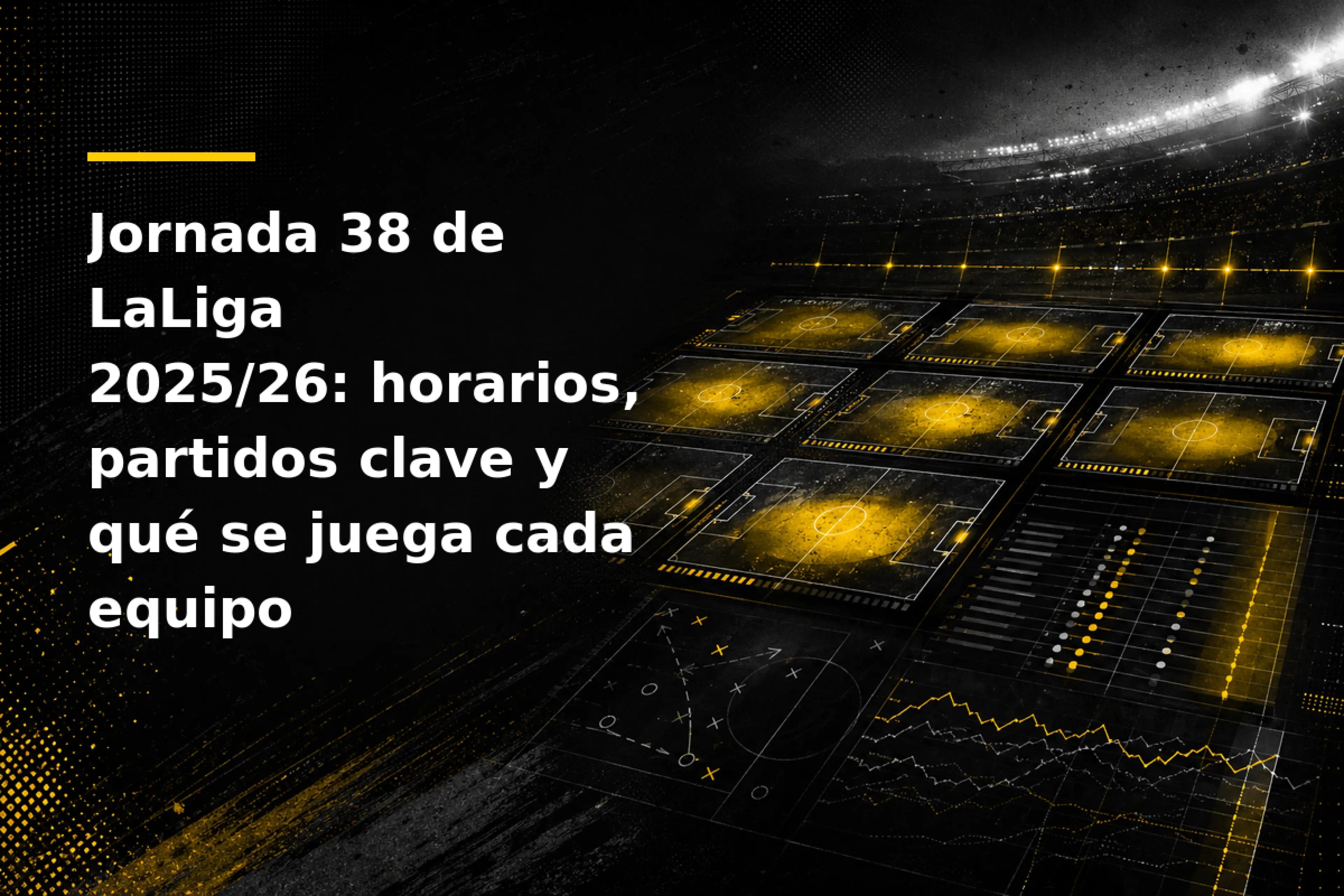 Jornada 38 de LaLiga 202526 horarios, partidos clave y qué se juega cada equipo