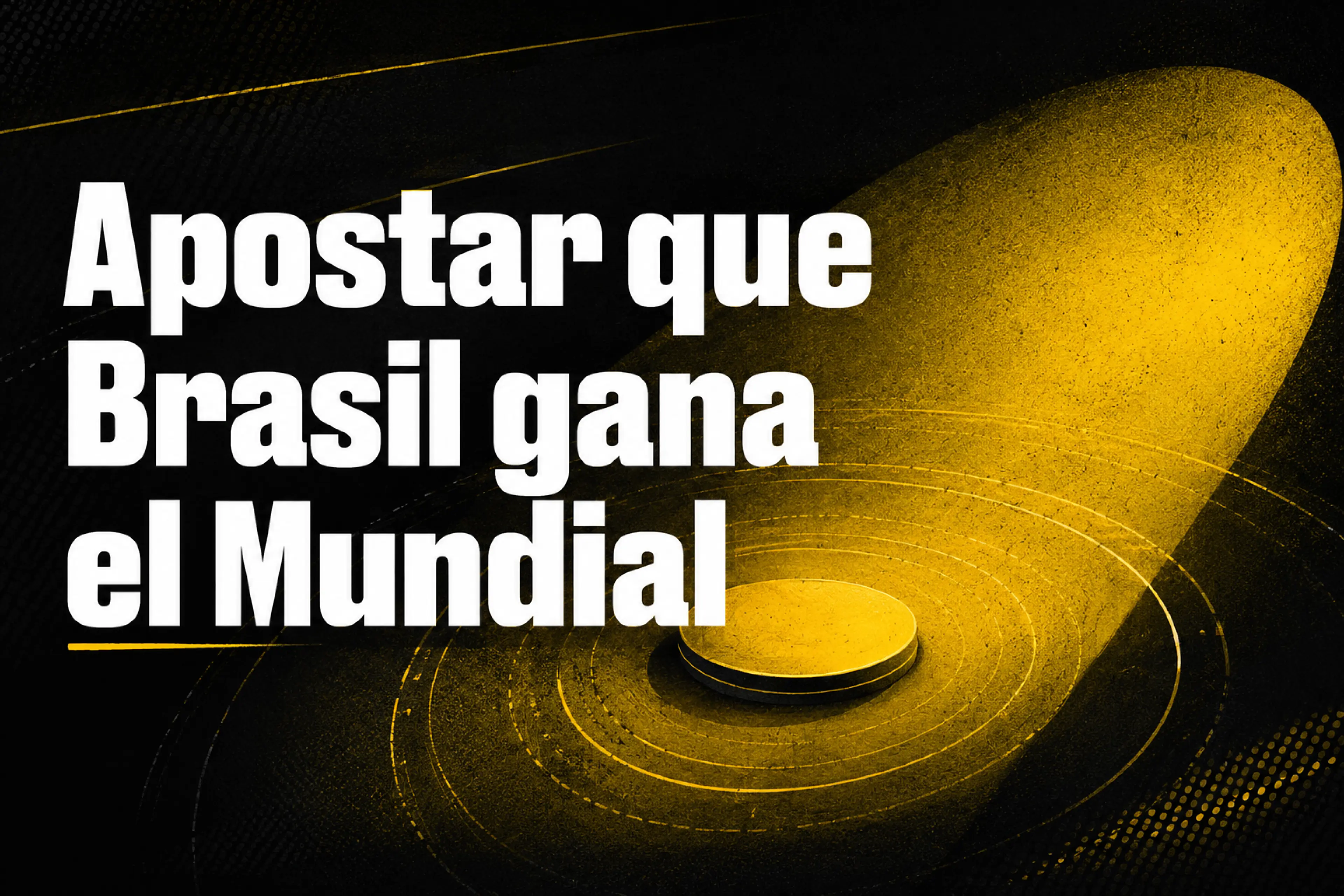 Apostar que Brasil gana el Mundial 2026 contexto, mercado y claves