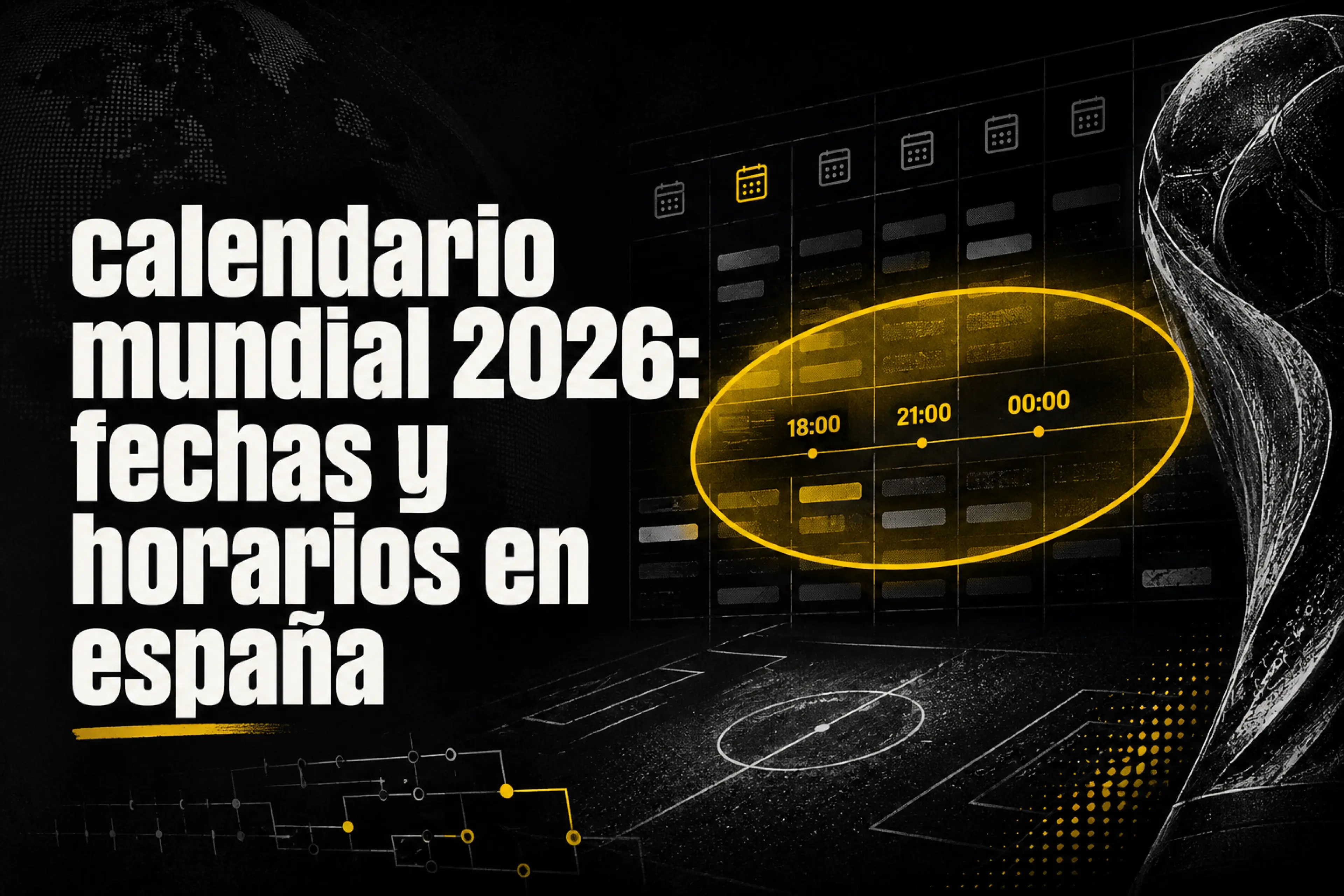 Calendario Mundial 2026 fechas y horarios en España