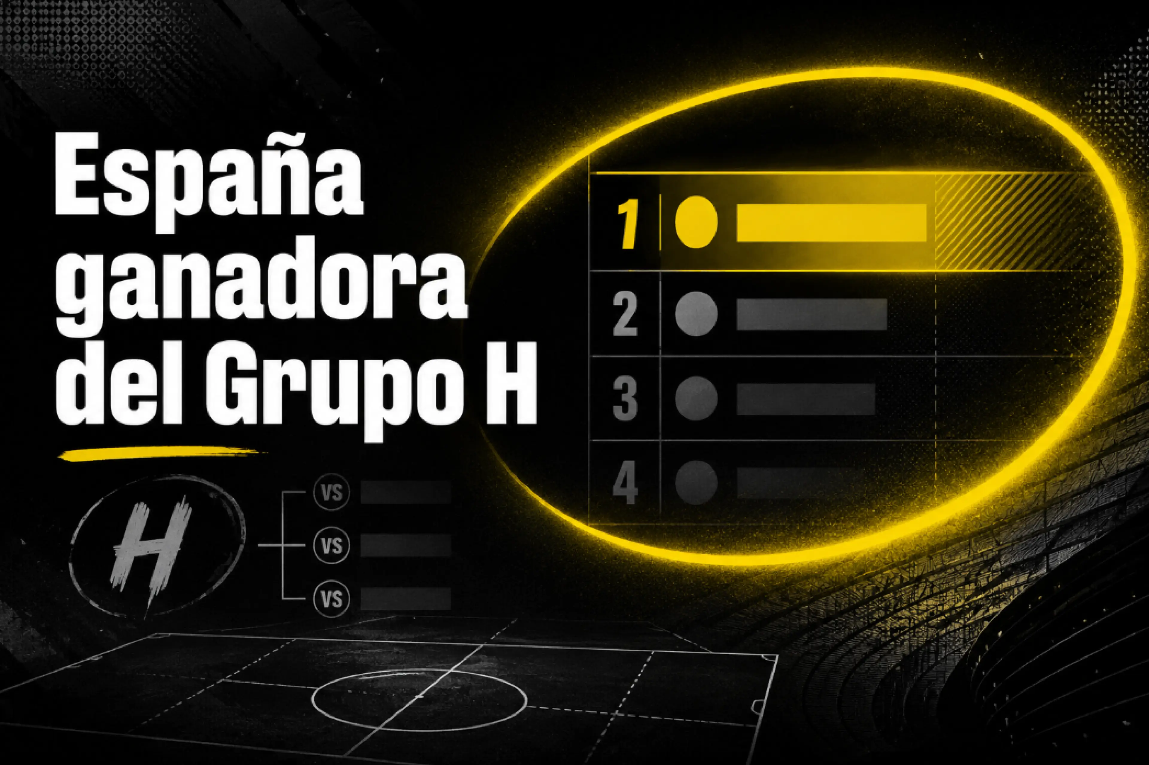 España ganadora del Grupo H